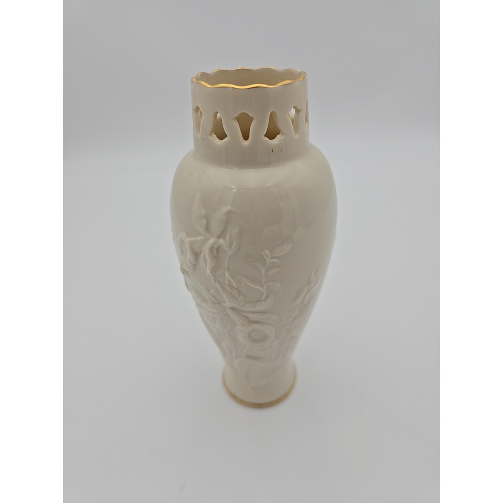 Lenox Ivory Vase of Orchid Grace 1990 Limited Edition Collectible EUC‎